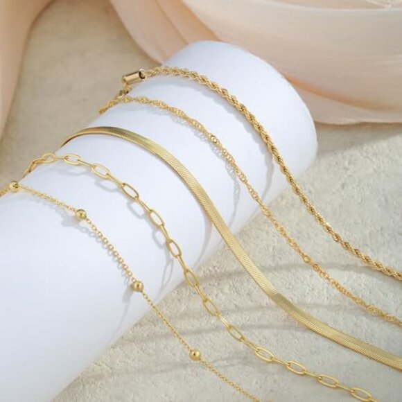 Adjustable Gold Plated Bracelet Minimalist Dainty Everyday Elegant Women's - Picture 6 of 8